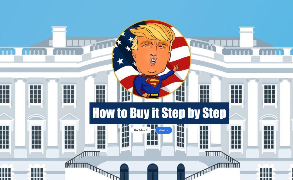 Cách mua mã thông báo Super Trump