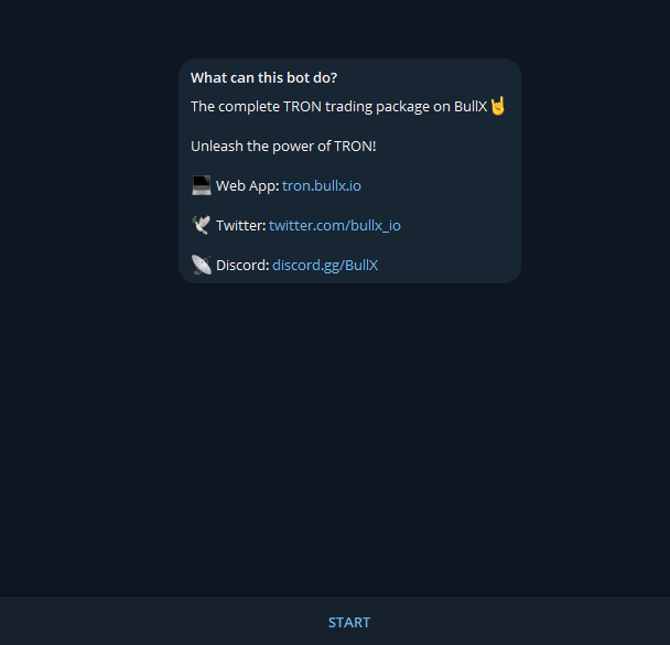 Telegram BullX bor Tron