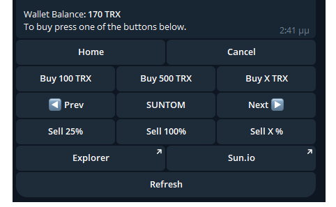 Sell token